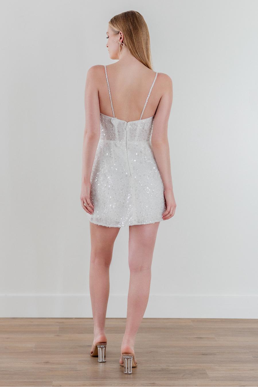 By Watters Mini Wedding Dress Groovy