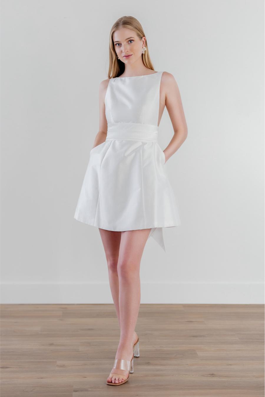 By Watters Mini Wedding Dress Naya